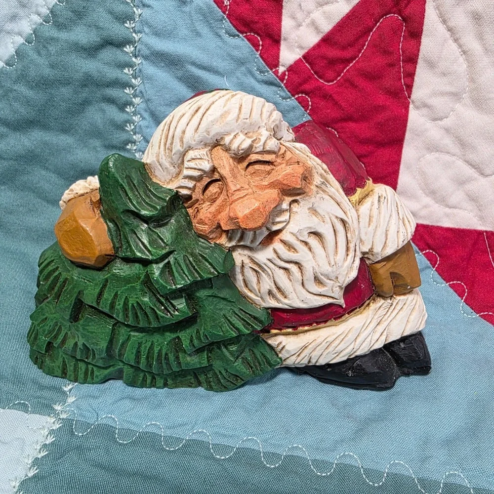David Frykman Portfolio Santa‎ with Christmas Tree DF 1014 1997 Holiday Figurine